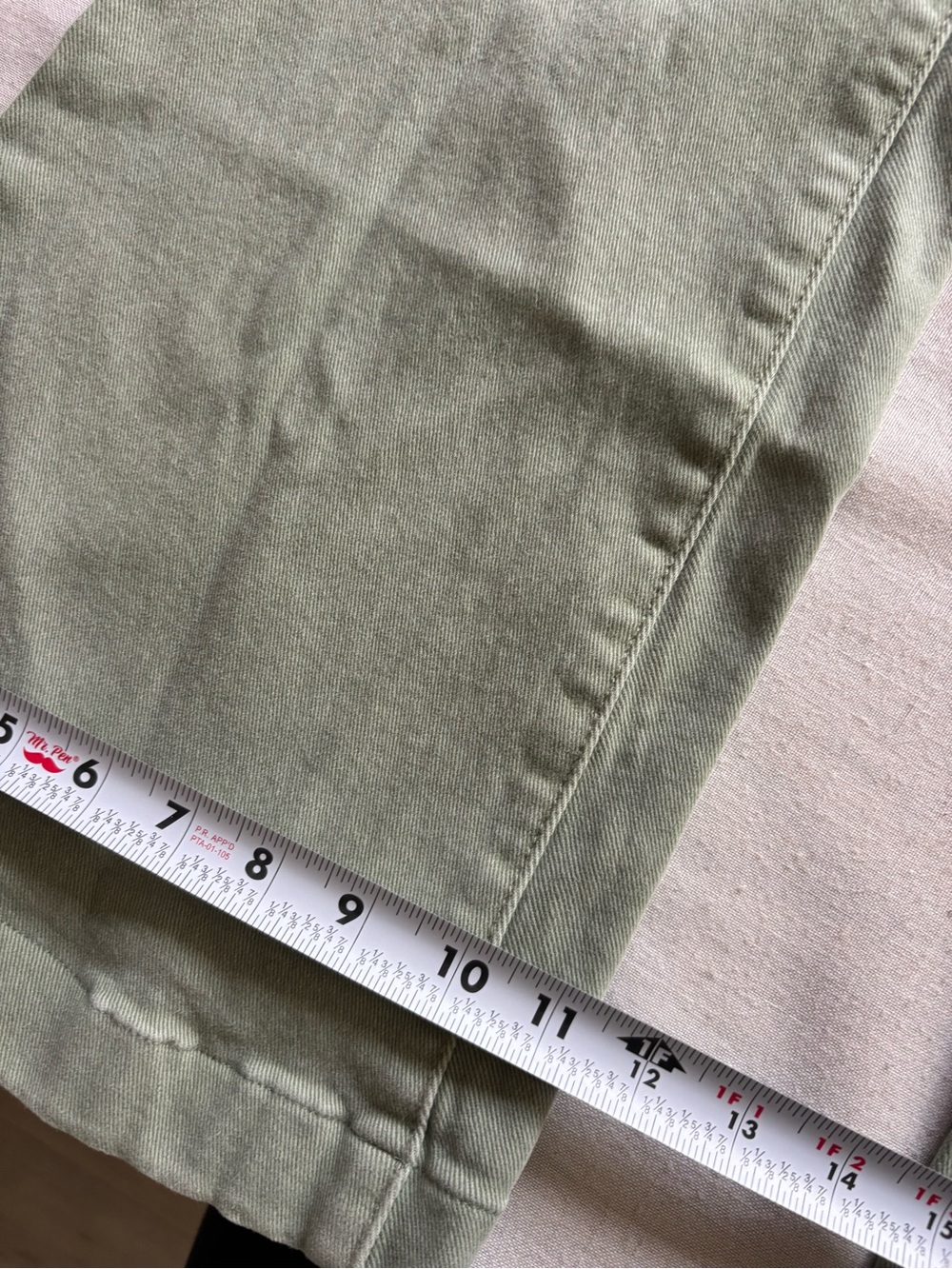 Risen High Rise Patch Pocket Bell Bottom Jeans Green Size 30 Style RDP5358 - Picture 11 of 13